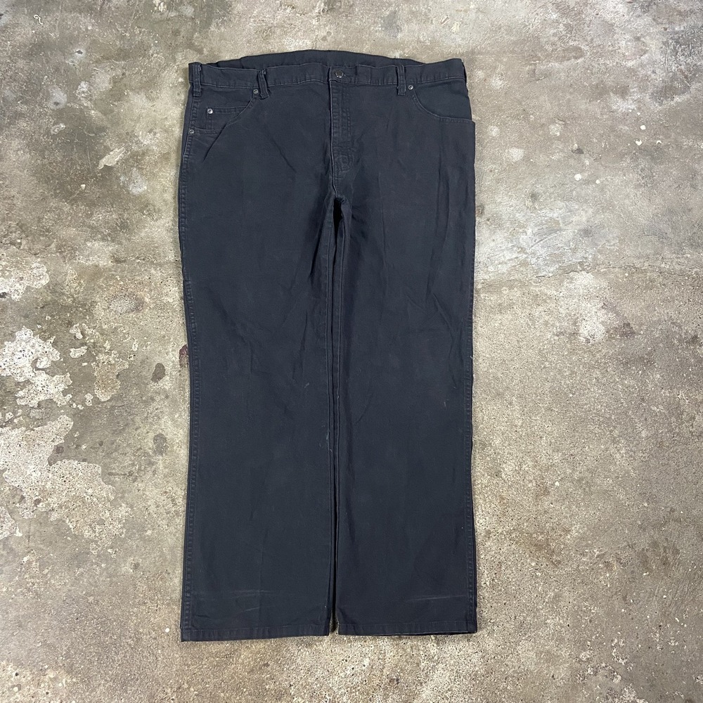 Genuine Dickies Work Pants Size 40x30 Black Canvas Straight Fit Utility Wear